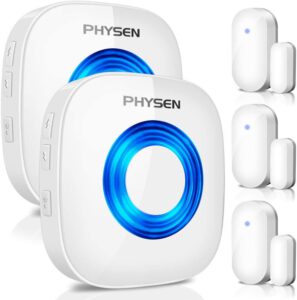 PHYSEN Wireless Door Chime Window Alarm CW-3TW Door Alarm Sensor Door Alert Kit