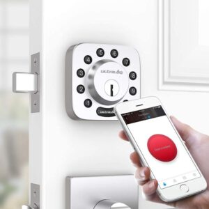 Ultraloq Bluetooth Enabled Keypad Smart Deadbolt Lock Compatible With Google Home & Alexa