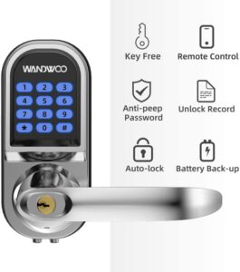 Wandwoo Bluetooth Smart Lock For Office Hotel Home Garage Apartment