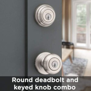 Kwikset Smartkey Door Knob And Single Cylinder Deadbolt Combo Pack