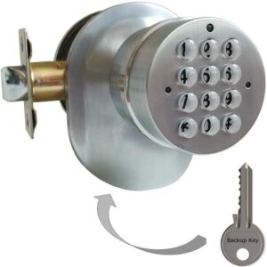 SoHoMiLL Electronic Door Knob With Backup Mechanical Key