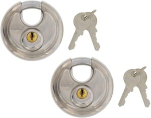 Stainless Steel Key Padlock - Ideal Lock For Indoor Outdoor Security, Storage And Tool Box, Gate & Shed