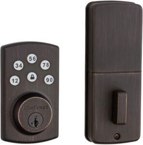 Single Cylinder Electronic Keyless Entry Deadbolt Featuring SmartKey Security