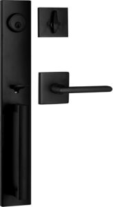 Berlin Modisch Full Escutcheon Front Door Entry Deadbolt HandleSet -  best Single Cylinder Deadbolt handles