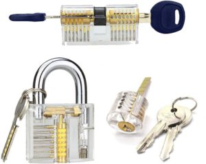 3 PCS Pad Lock Practice Training Pick Set -  Best Lock Pick Training Set For Beginners