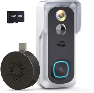 Geekee WiFi Doorbell Camera With Indoor Chime
