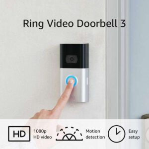 Ring Wifi Video Doorbell 3 - Works with Alexa, best ring video doorbell
