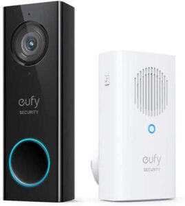 Eufy Security WiFi Video Doorbell With Camera - 2K Resolution Camera With Human Detection , Best Video Doorbell Without Subscription