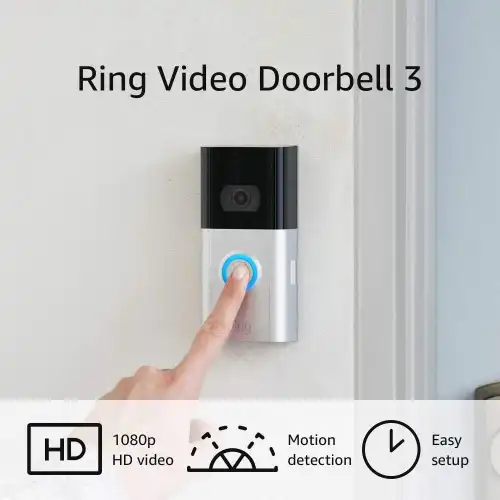 Ring Video Doorbell 3 – Enhanced Wifi, Improved Motion Detection, Easy Installation