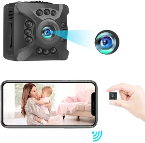 Ebarsenc Mini 1080P Wireless Spy Camera With Audio And Live Video Home Security Surveillance