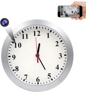 AMCSXH HD 1080P Spy Hidden Wall Clock Camera For Home And Office