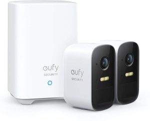 Eufy Security, EufyCam 2C 2-Cam Kit, Security Camera Outdoor, Wireless Home Security System With 180-Day Battery Life, HomeKit Compatibility, 1080p HD, IP67, Night Vision, No Monthly Fee